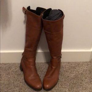 L.K. Bennett size 40 brown rider boots